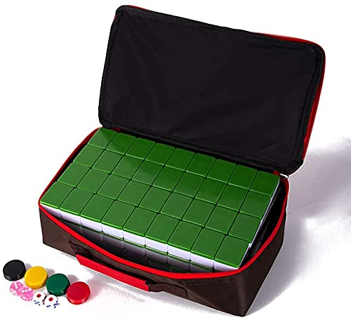 Premium Acrylic Mahjong Set - Eco-Friendly & Non-Toxic Materials for Classic Chinese Tile Game | Perfect for Family Game Nights, Parties, and Cultural Entertainment Gifts