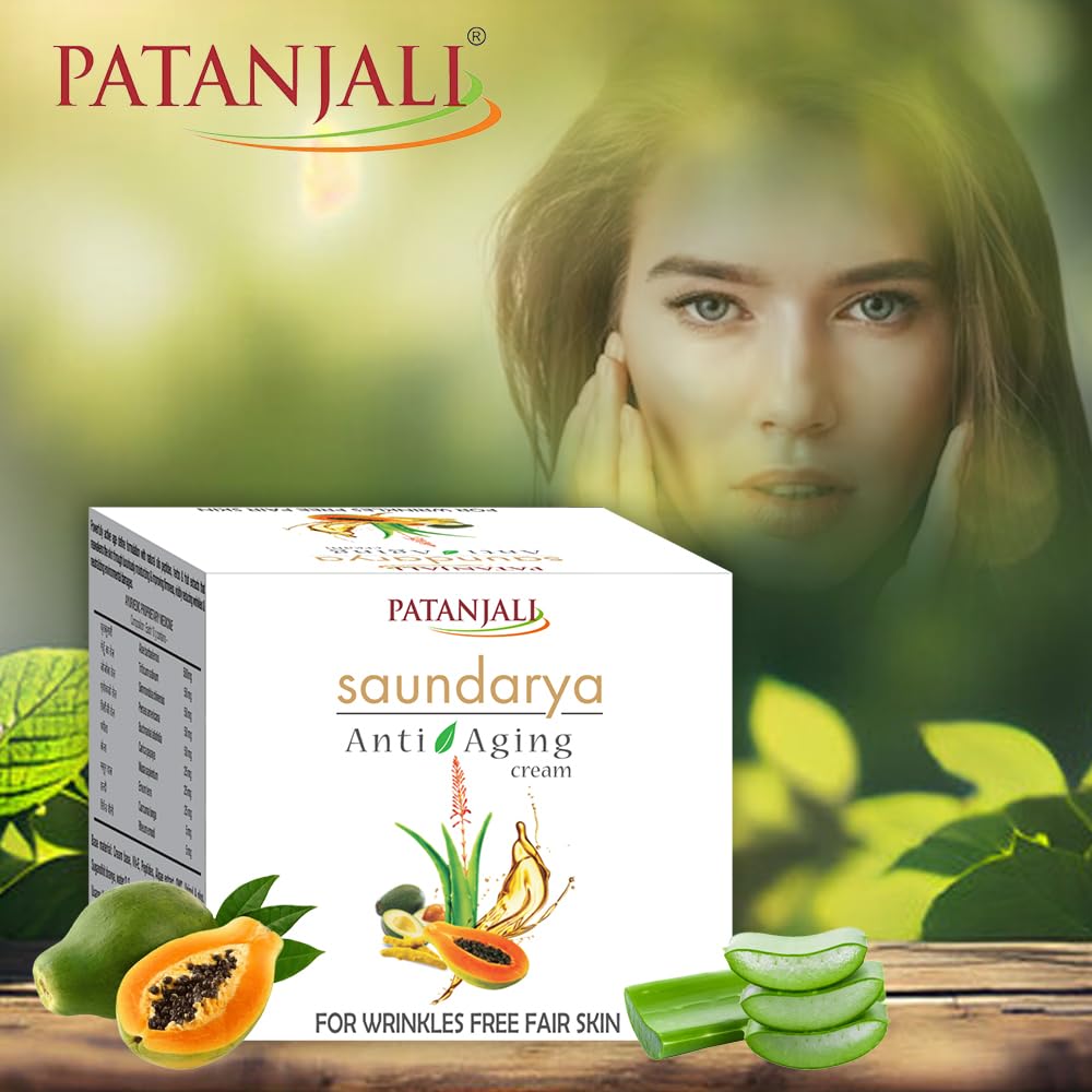 Patanjali Face Cream 15g - Natural & Organic Moisturizer for Glowing Skin | Best for Daily Hydration & Anti-Aging Skincare Routine