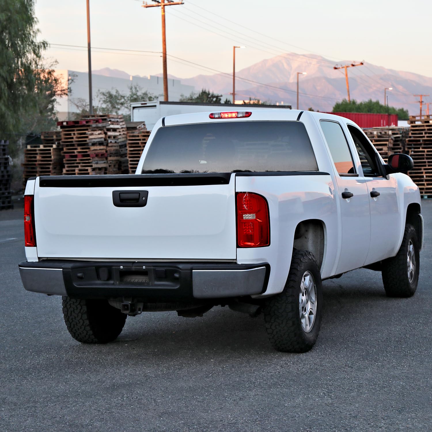Spec-D Tuning Red LED Tail Lights with LED Light Bars for 2007-2013 Chevy Silverado 1500/2500HD/3500HD - Left & Right Pair Assembly - Upgrade Your Truck's Style & Visibility for Night Driving & Off-Road Adventures