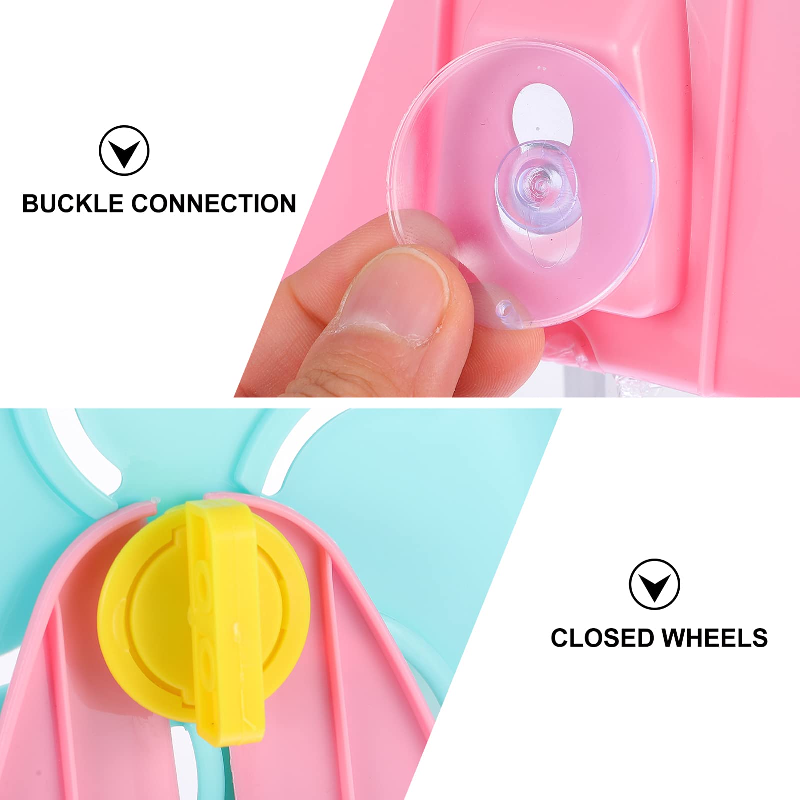 Balacoo Hamster Exercise Wheel - Small Animal Running Wheel Treadmill for Hamsters, Mice, Rats - Durable PP Plastic Pet Toy for Cage Fitness & Playtime - Perfect for Small Pet Exercise and Entertainment