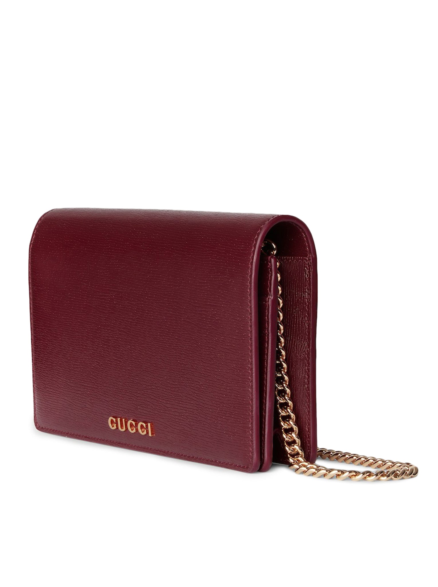 GUCCI GG Logo Chain Wallet for Women - Stylish Leather Card Holder with Detachable Chain - Perfect for Parties, Travel & Everyday Use
