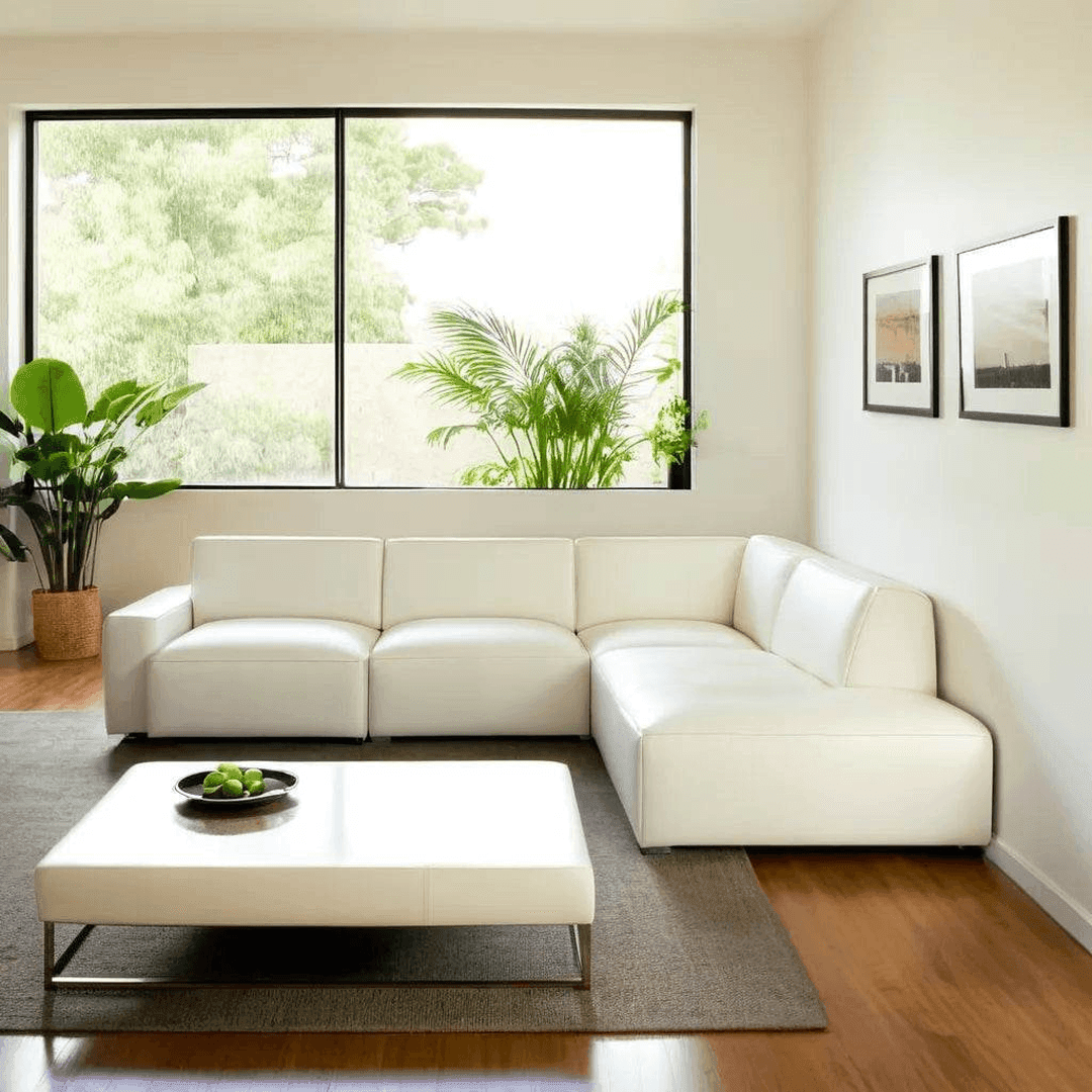 Premium Giacomo 4-Seater Leather Corner Sofa - Luxurious Comfort for Living Room, Lounge & Home Theater