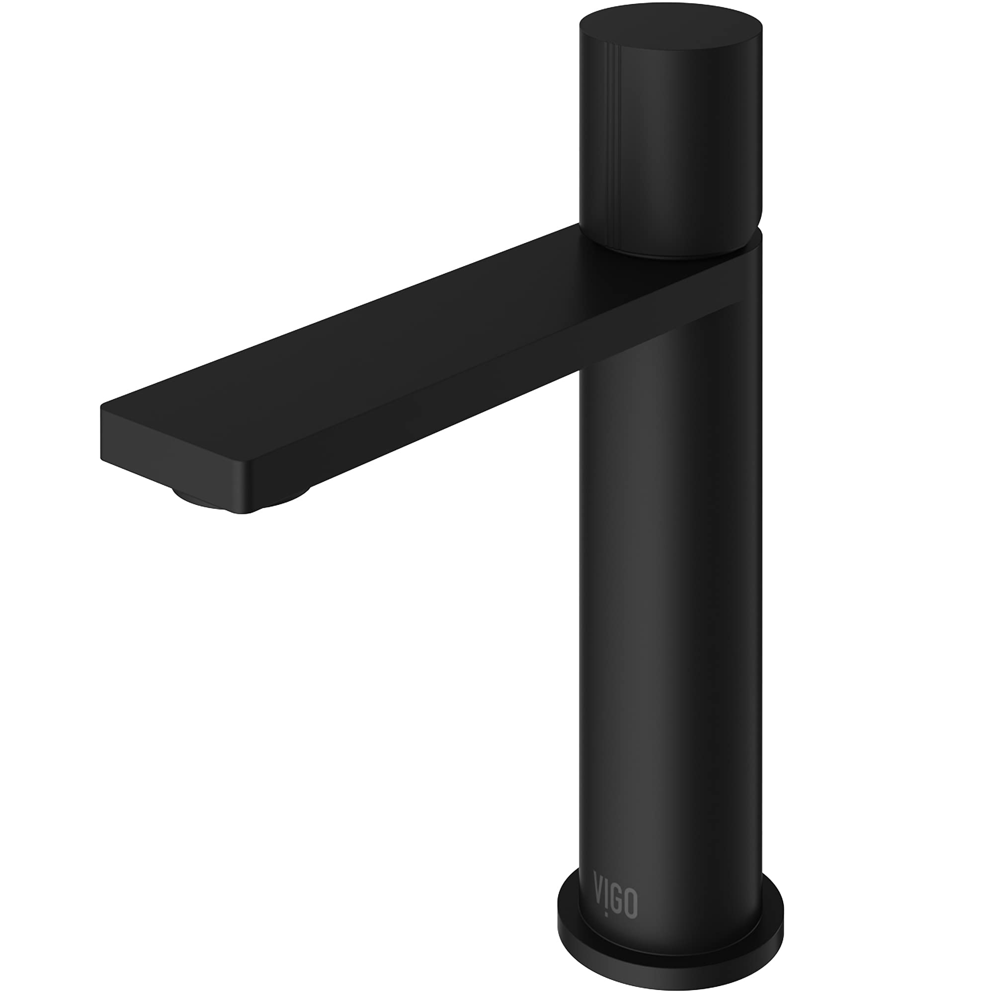 VIGO Halsey 8-Inch Single Handle Bathroom Sink Faucet - Matte Black Finish, Single Hole Installation, VG01045MB - Perfect for Modern Vanities & Powder Rooms