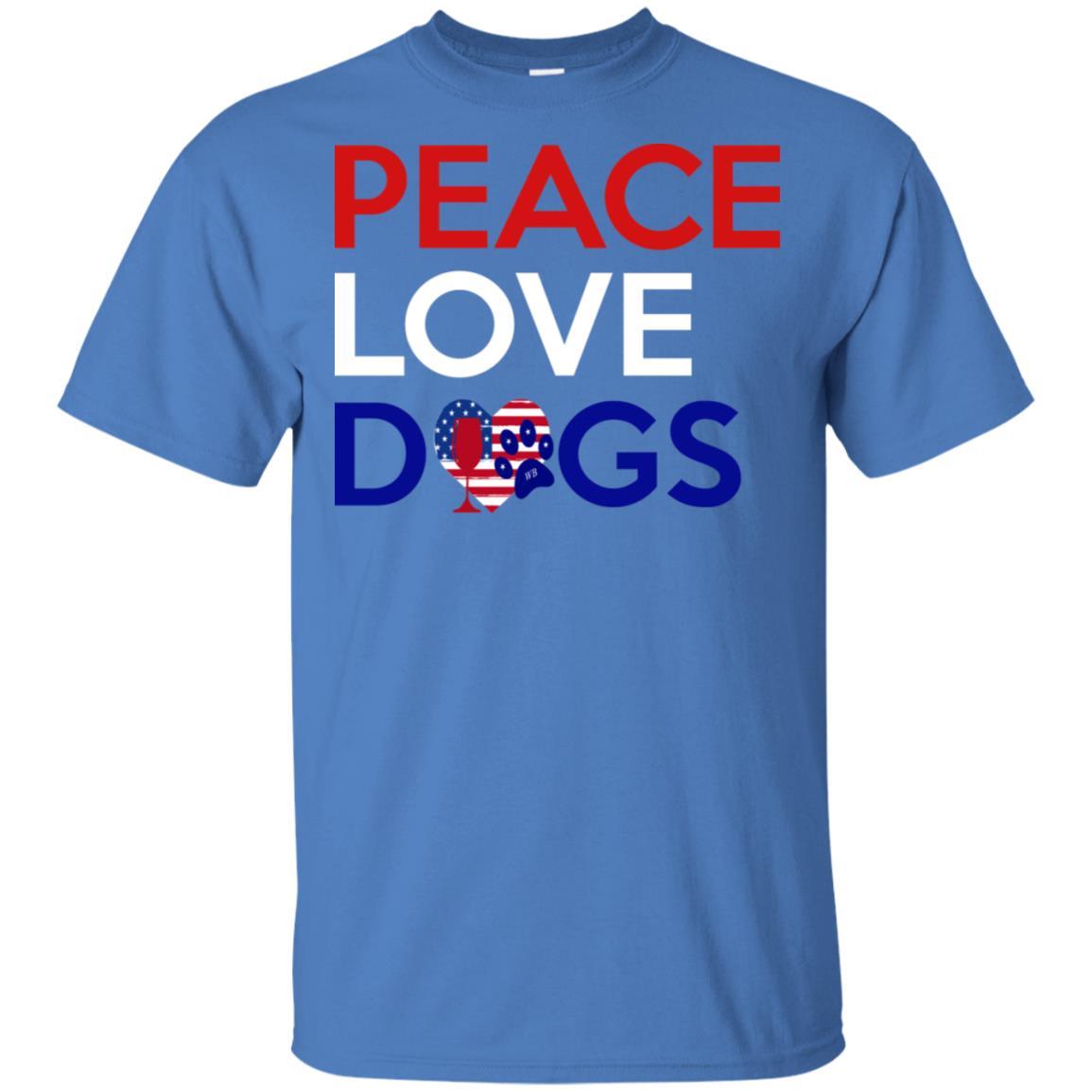Peace Love Dog Ultra Soft Cotton T-Shirt for Women | Comfortable Casual Wear for Dog Lovers | Perfect for Outings, Gifts & Everyday Use