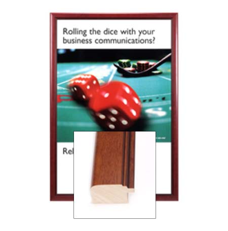 8.5x14 Wooden Poster Display Frame - Swing Frame for Art, Photos, and Signs - Perfect for Home Decor, Offices, and Retail Stores