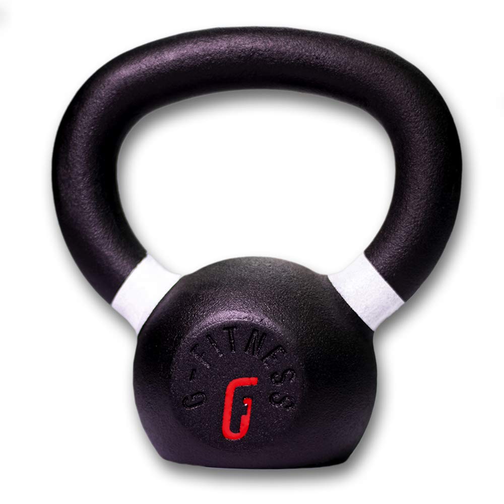 Gfitness Kettlebell Weights with Comfortable Grip & Wide Handle - Portable Home Gym Equipment for Weightlifting | Perfect for Travel Workout, Men & Women Fitness Training | Ideal for CrossFit, HIIT, Strength Training at Home or Gym