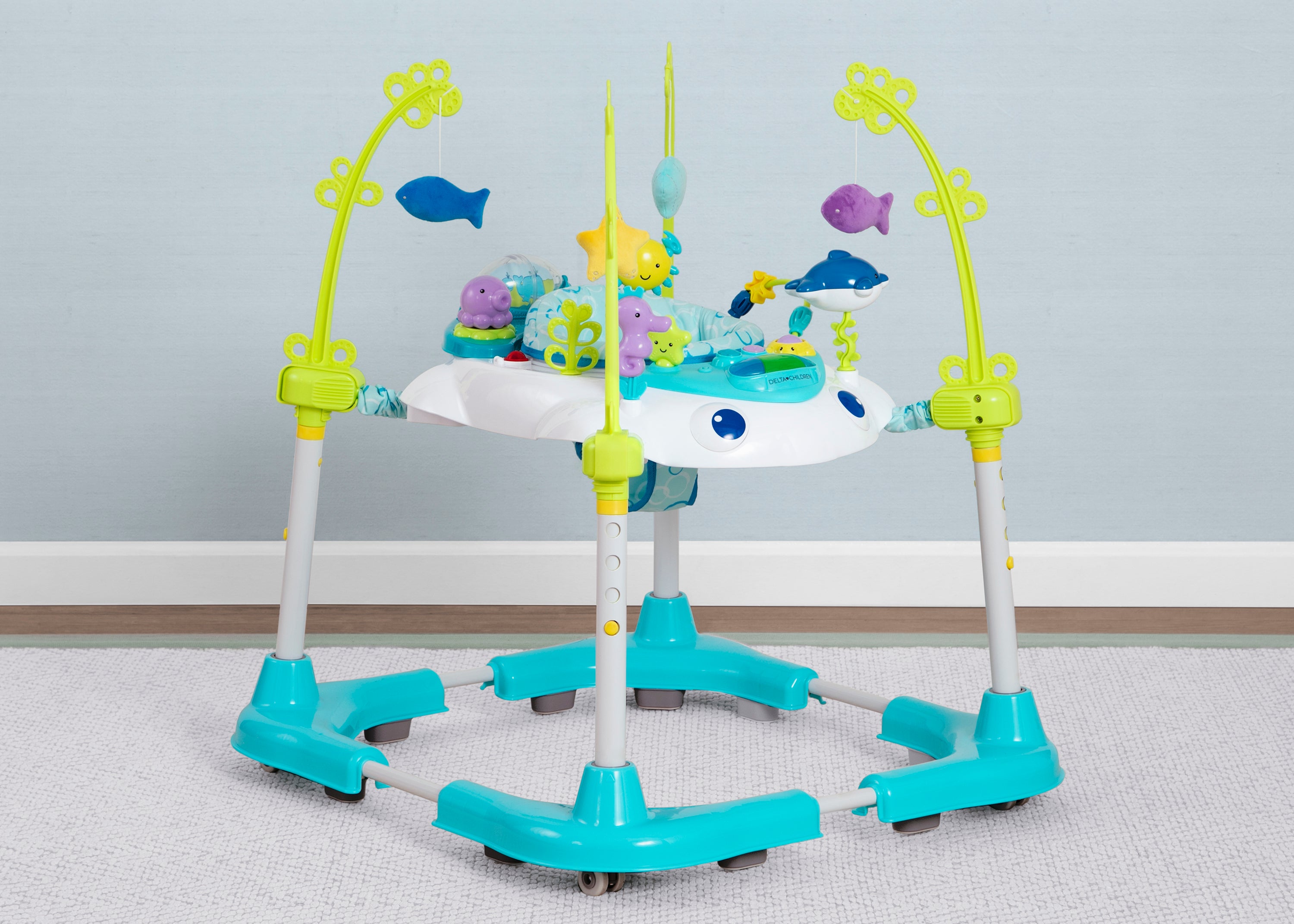Deluxe Bounceroo Learn2Walk Baby Walker - Interactive Infant Activity Center for Early Walking Development | Perfect for Playtime, Learning & Motor Skills Growth at Home