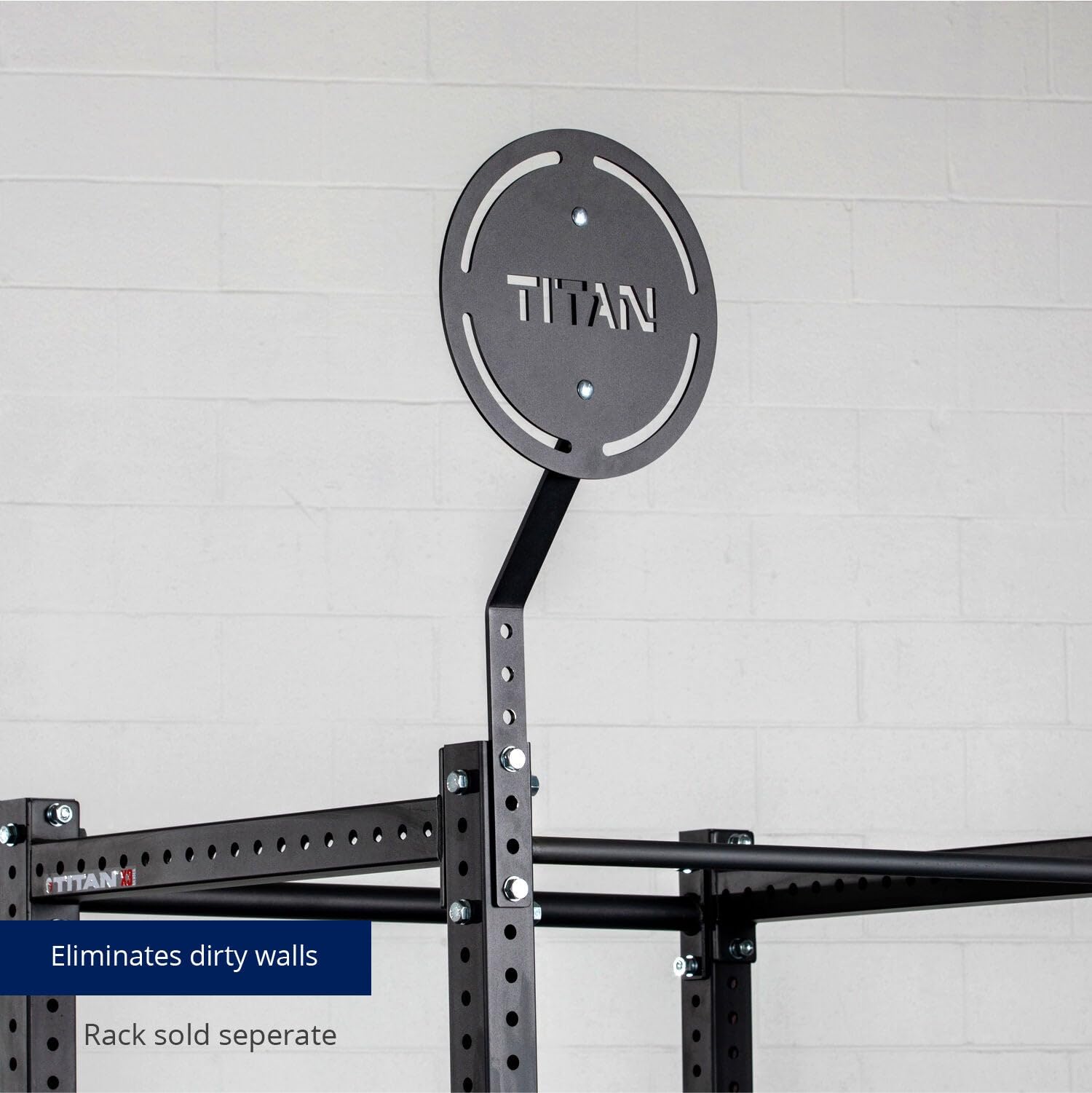 Titan Fitness Wall Ball Target Mount for T-3 & X-3 Series Racks with Extension - Perfect for CrossFit, Home Gym & Functional Training Workouts