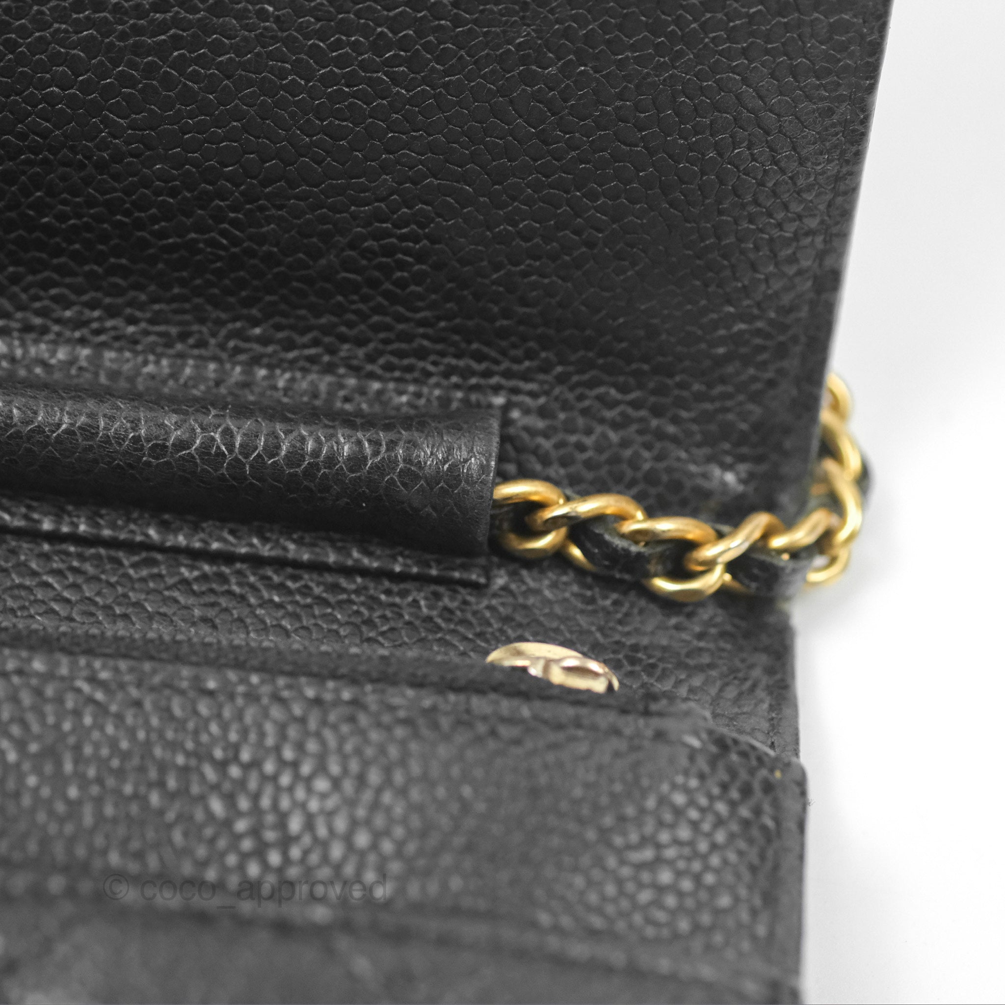 Chanel Boy Wallet on Chain WOC Black Caviar Gold Hardware - Luxury Crossbody Bag for Women, Perfect for Evening Events & Daily Use