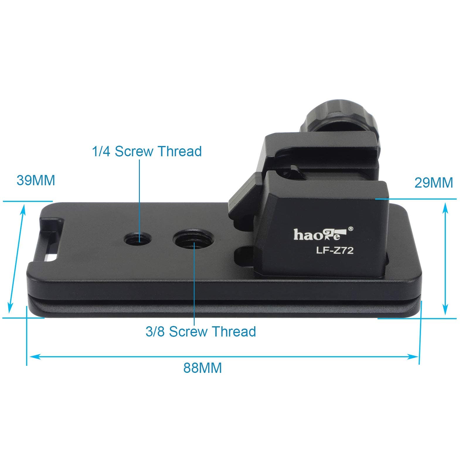 Haoge LF-Z72 Arca Swiss Tripod Mount Ring for Nikon Nikkor Z 70-200mm f/2.8 VR S Lens - Compatible with Z 70-200mm F2.8, Z 100-400mm F4.5-5.6 VR S, Z 400mm f/4.5 VR S, Z 600mm f/6.3 VR S - Perfect for Photography, Videography & Travel Shooting