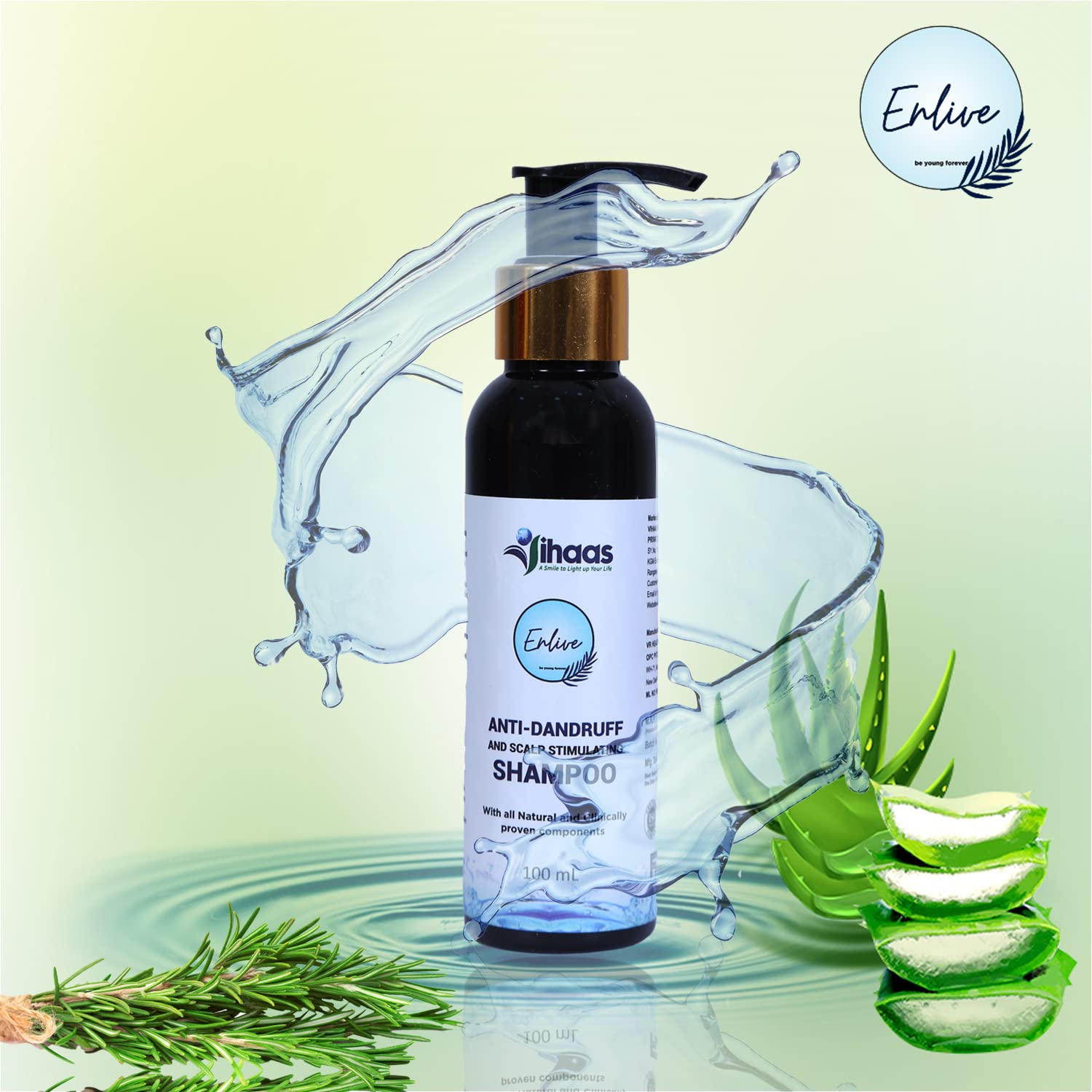 Enlive Revitalizing Shampoo for Damaged Hair - pH Balancing Daily Shampoo Reduces Hair Fall & Frizz - 200ml for Smooth, Healthy Hair - Perfect for Color-Treated & Chemically Processed Hair