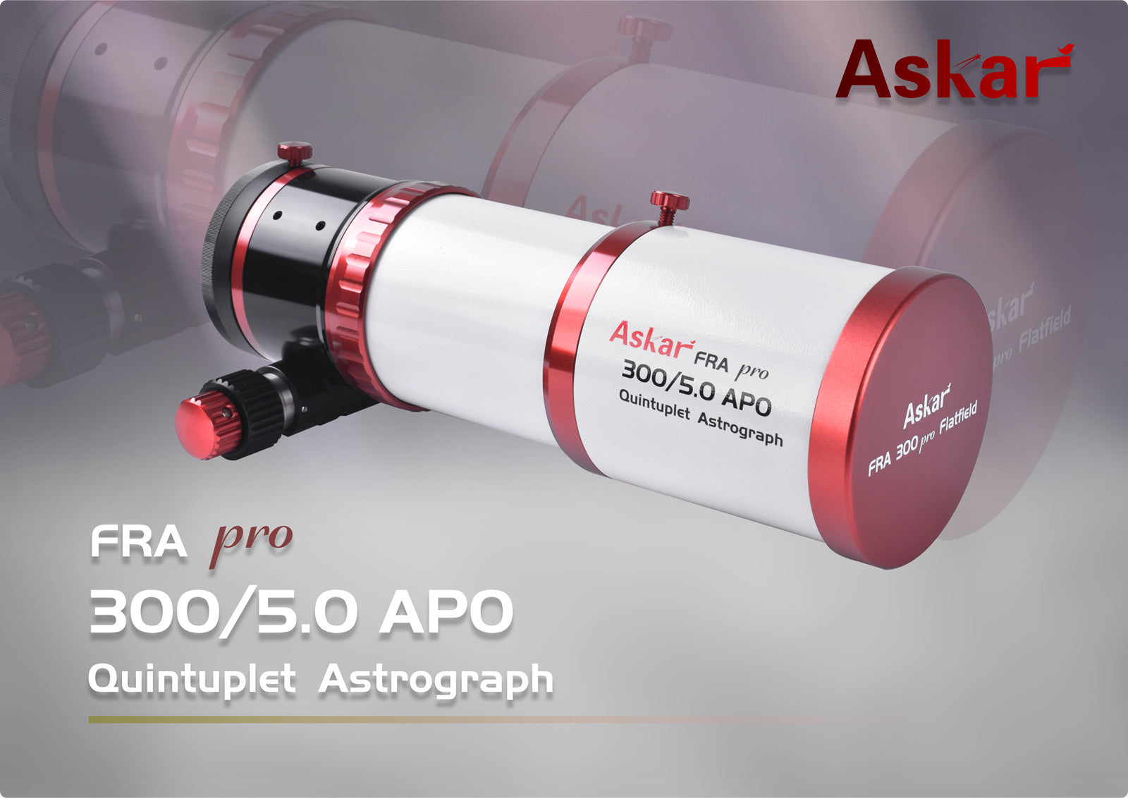 Askar FRA300 Pro 60mm f/5 Quintuplet Petzval Flat Field Astrograph Telescope - Premium Astrophotography Telescope for Deep Space Imaging, Star Clusters & Nebulae Observation