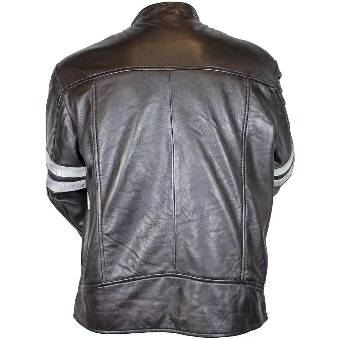 BOL Men's Zip Up Genuine Lamb Leather Jacket - Stylish & Durable for Casual Outings & Motorcycle Rides