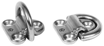 Wichard Folding Pad Eyes - 11,300 SWL Heavy Duty Marine Hardware for Sailboats, Yachts & Boating (Ideal for Rigging, Deck Fittings & Sail Applications)