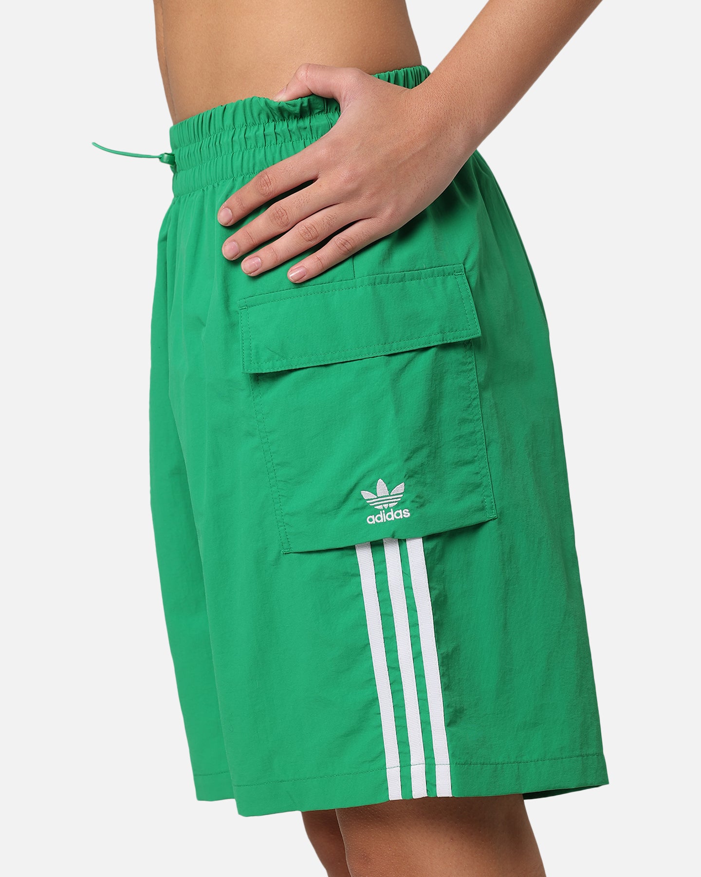 Adidas Women's Cargo Shorts - Green Athletic Shorts for Running, Hiking & Outdoor Activities | Comfortable Stretch Fabric with Multiple Pockets