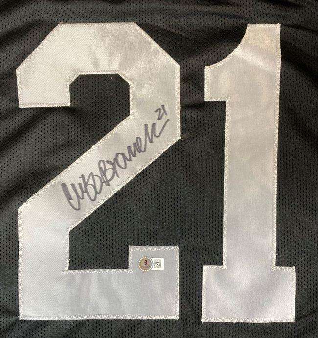 Cliff Branch Oakland Raiders Signed Black Authentic Football Jersey - Perfect for Collectors, Fans, and Sports Memorabilia Displays