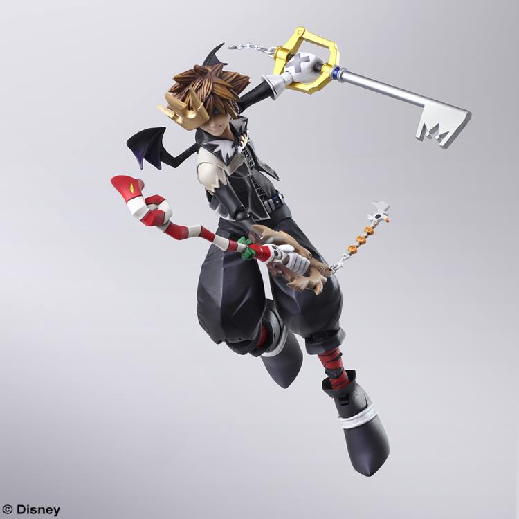 Bring Arts Kingdom Hearts II Sora Halloween Town Ver. Action Figure by Square Enix | Collectible Disney RPG Character Model for Display & Gaming Fans