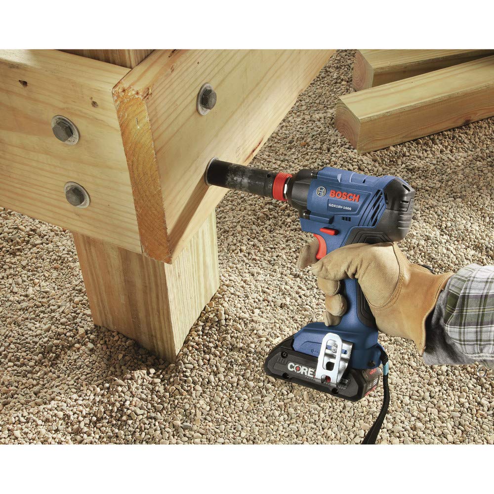 BOSCH GXL18V-239B25 CORE18V 2-Tool Power Tool Combo Kit with Soft Case, 2 Batteries & Charger Included - Perfect for DIY Projects, Home Repairs and Professional Construction Work