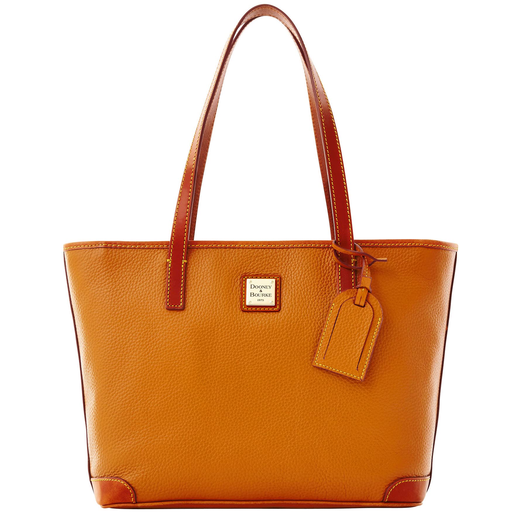 Dooney & Bourke Pebble Grain Charleston Tote Handbag in Caramel - Stylish Women's Leather Shoulder Bag for Work, Travel & Everyday Use