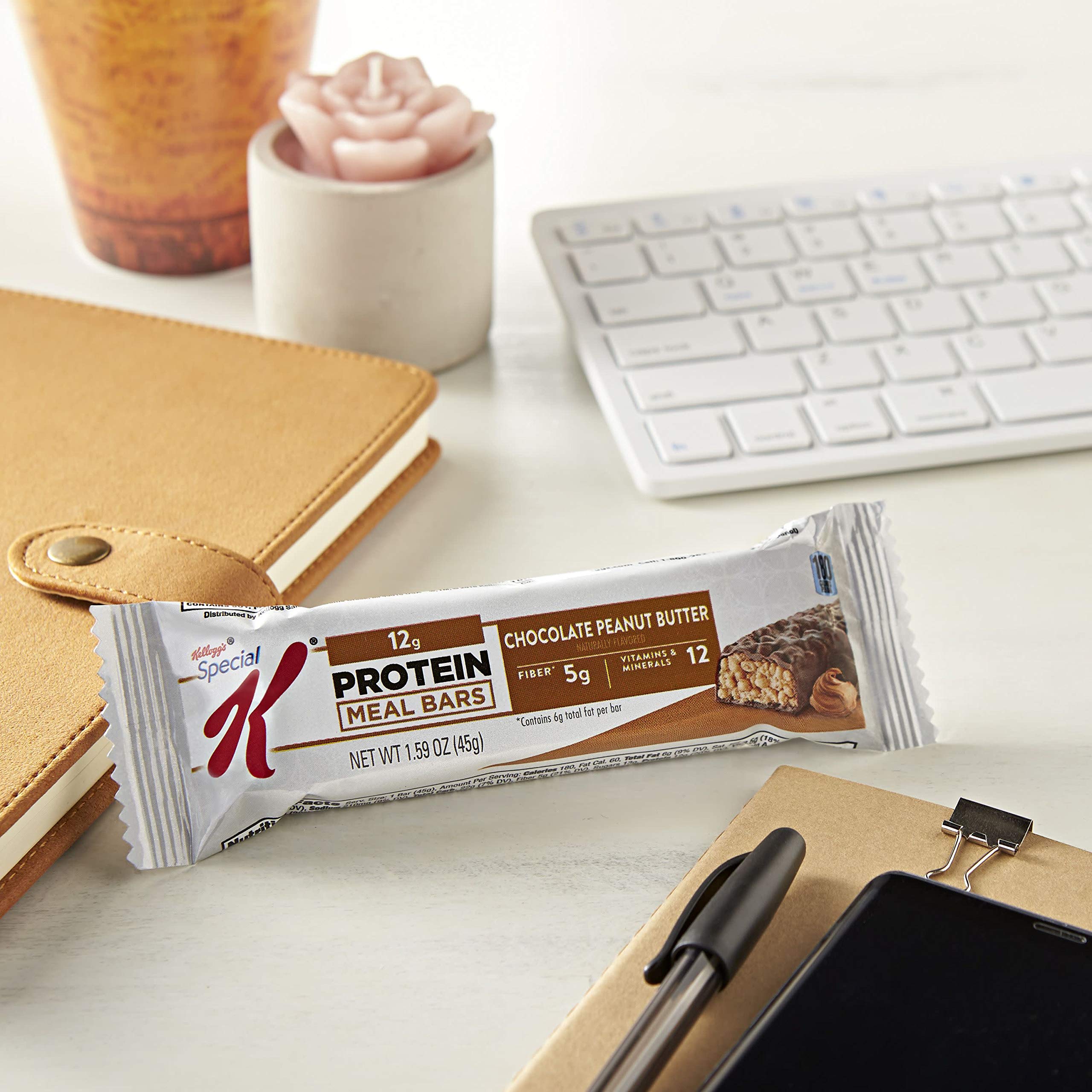 Special K Protein Meal Bars - Chocolate Peanut Butter Flavor, 9.5oz (6 Count) - High Protein Snack for Weight Loss, Energy Boost & On-the-Go Nutrition | Perfect for Breakfast, Gym, Hiking & Office Snacks