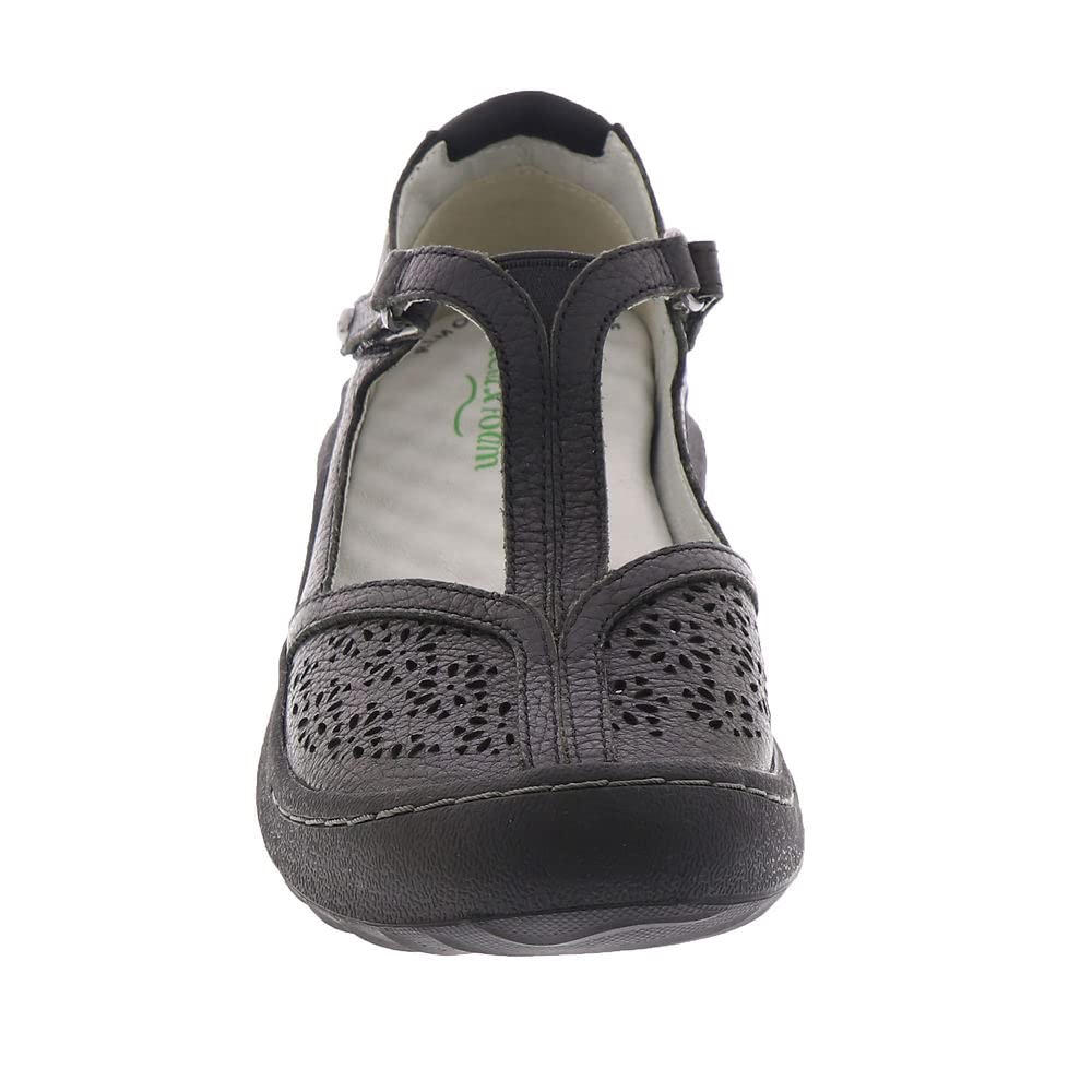 Jambu Creek Women's Slip-On Shoes - Comfortable Black Casual Loafers for Wide Feet (Size 7 Wide) | Perfect for Walking, Travel & Everyday Wear
