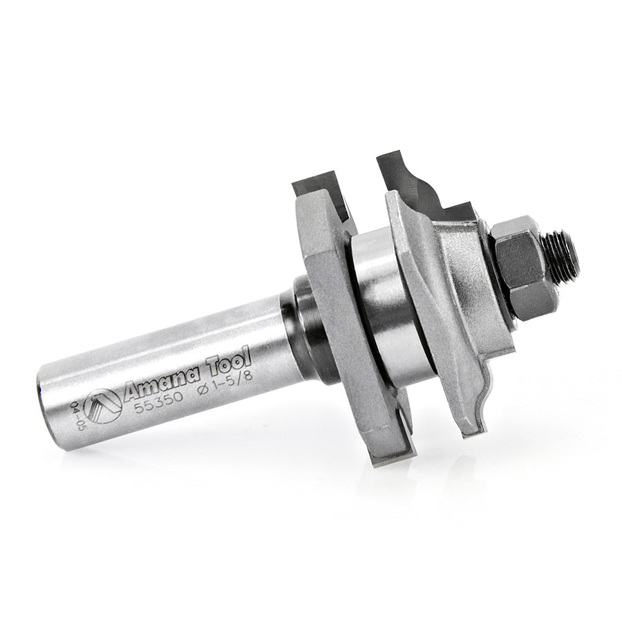 Amana 55350 Ogee Stile & Rail 1/2 Shank Router Bit for Woodworking & Cabinet Making - Perfect for Door Panels & Furniture Edging
