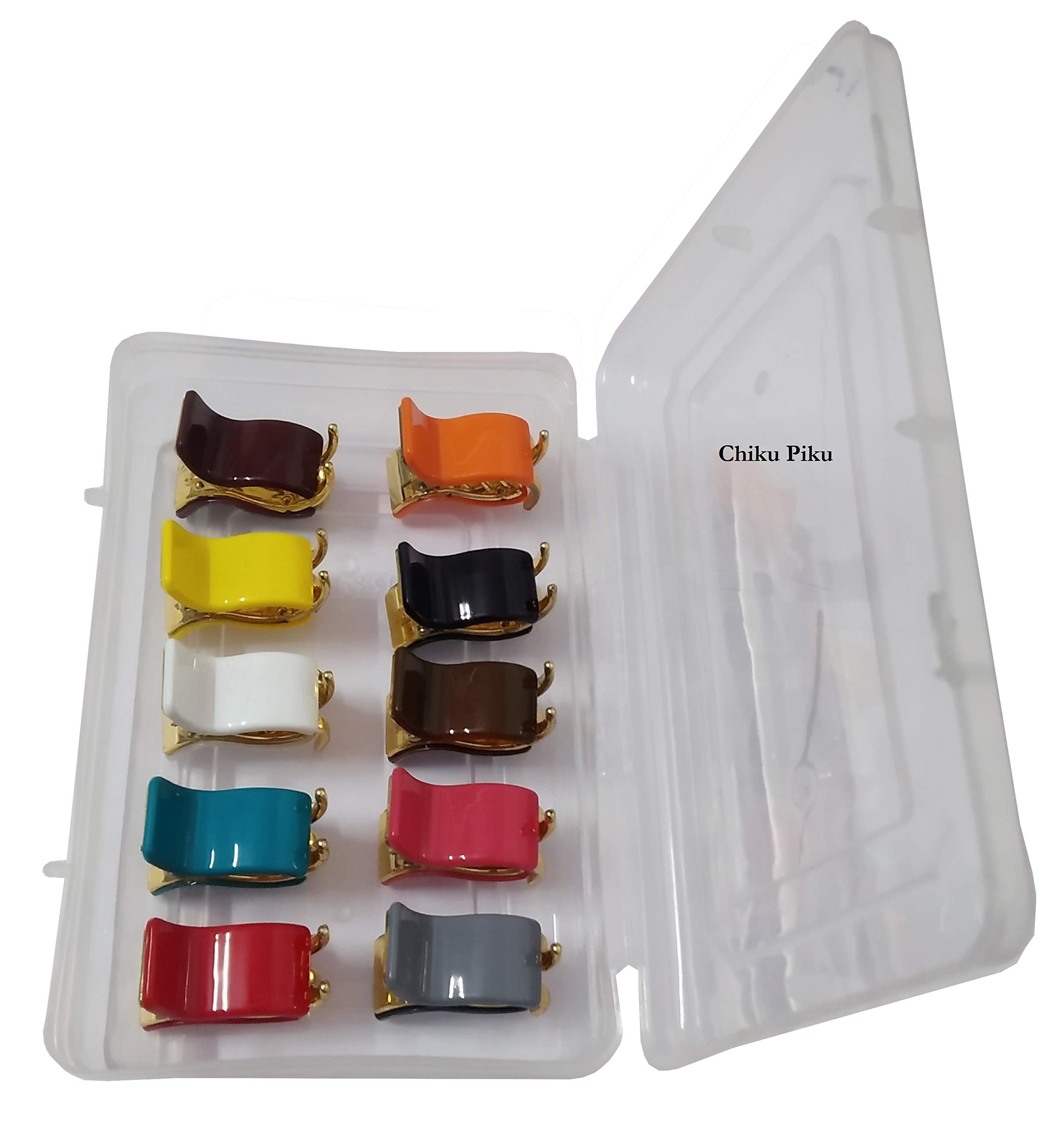 Korean Hair Clips for Girls – 3-Pack Plastic Hair Clutches with Storage Box | Scratch-Free, Rectangle Shape | Perfect for School, Parties & Daily Hairstyles
