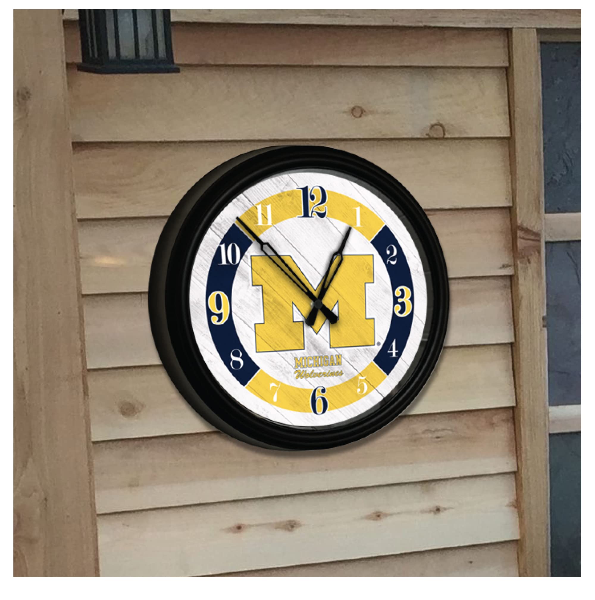 Holland Bar Stool Co. USA Coast Guard Themed Indoor Outdoor LED Wall Clock - Perfect for Home, Office, Bar, and Patio Decor