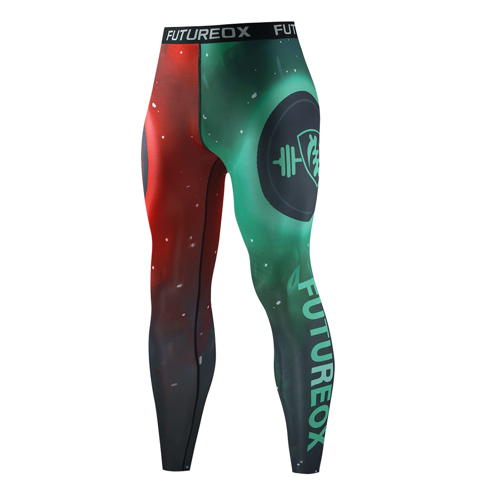 Kadola Men's High Elasticity Quick-Dry Workout Tights - Breathable Compression Leggings for Running, Gym & Home Training