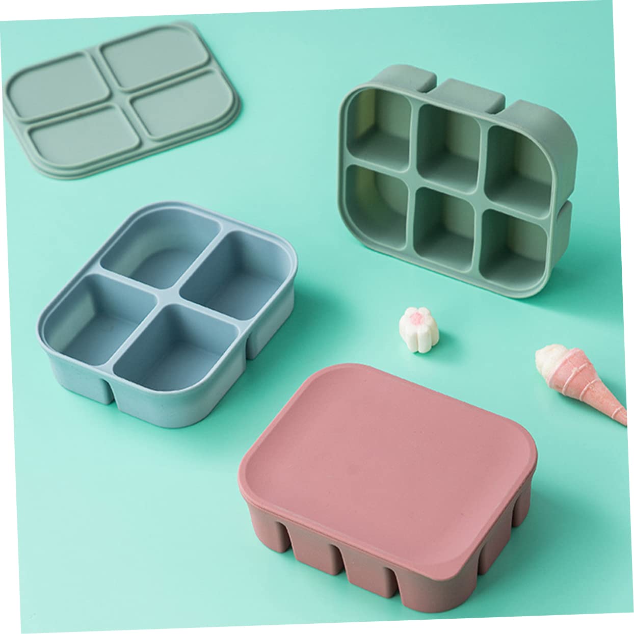 PRETYZOOM 10-Piece Airtight Baby Food Storage Containers - BPA-Free Freezer Safe Food Cubes for Infant Puree, Soup & Breast Milk - Reusable Leak-Proof Feeding Supplies for Toddlers & Kids | Perfect for Meal Prep, Daycare & Travel