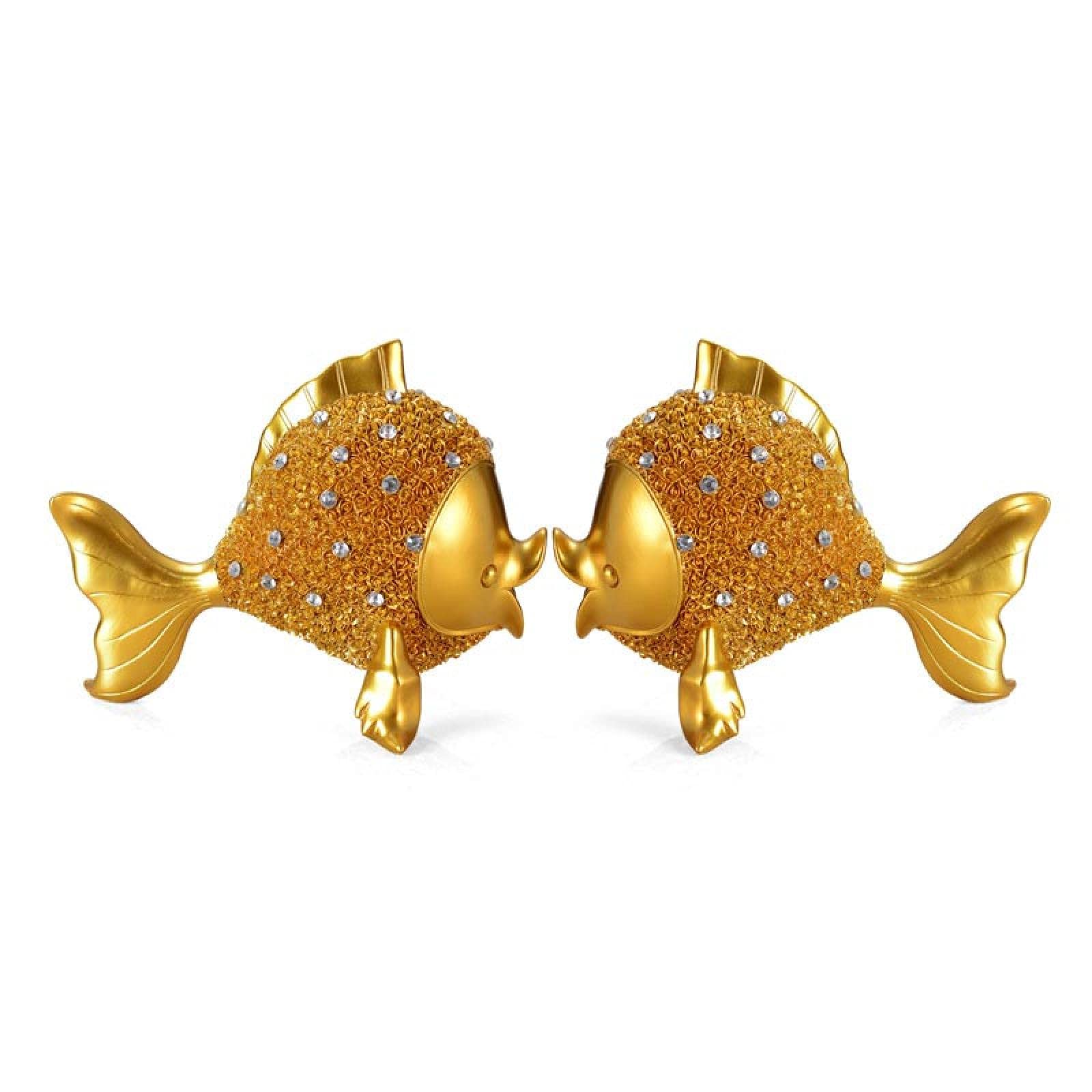European Resin Goldfish Sculpture - Outdoor Garden Statue, Home & Hotel Decor, Wedding Gift Idea - Perfect for Patio, Lawn, and Indoor Decoration
