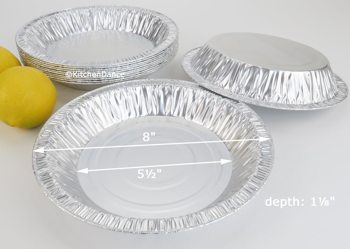 KitchenDance 20oz Disposable Aluminum Pie Pans - 250 Count Round Deep Foil Baking Pans for Catering, Bakeries & Restaurants - Perfect for Pies, Quiches, Casseroles & Meal Prep | Ideal for Commercial Kitchens, Holiday Baking & Large Batch Cooking