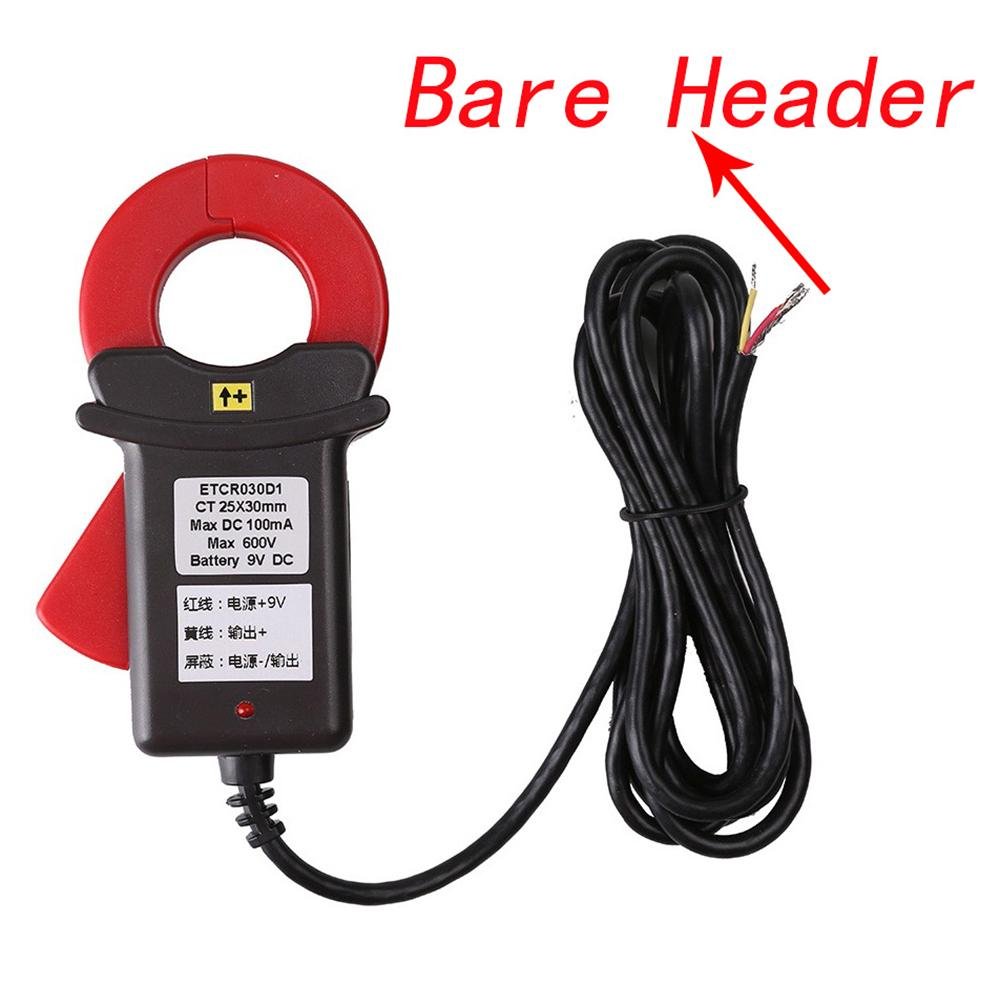 ETCR030D1 DC Clamp Leakage Current Sensor Meter - 0.0mA to 100mA Range, 1mA Resolution - Ideal for Solar Panel Systems, EV Chargers & Industrial Equipment Testing