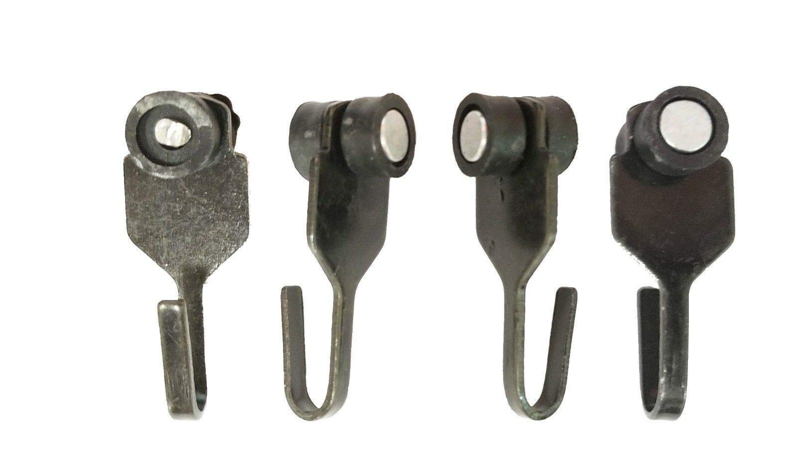 25 Pack Heavy Duty Steel Hooks with Wheels - Smooth Sliding for Gazebo Curtains & Mosquito Nets - Perfect for Outdoor Patio, Garden, and Camping Use