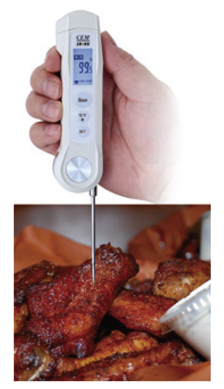 Compact Infrared Food Safety Thermometer - Instant Non-Contact Temperature Gun for Cooking, Grilling & Baking | Perfect for Kitchen, BBQ & Restaurant Use