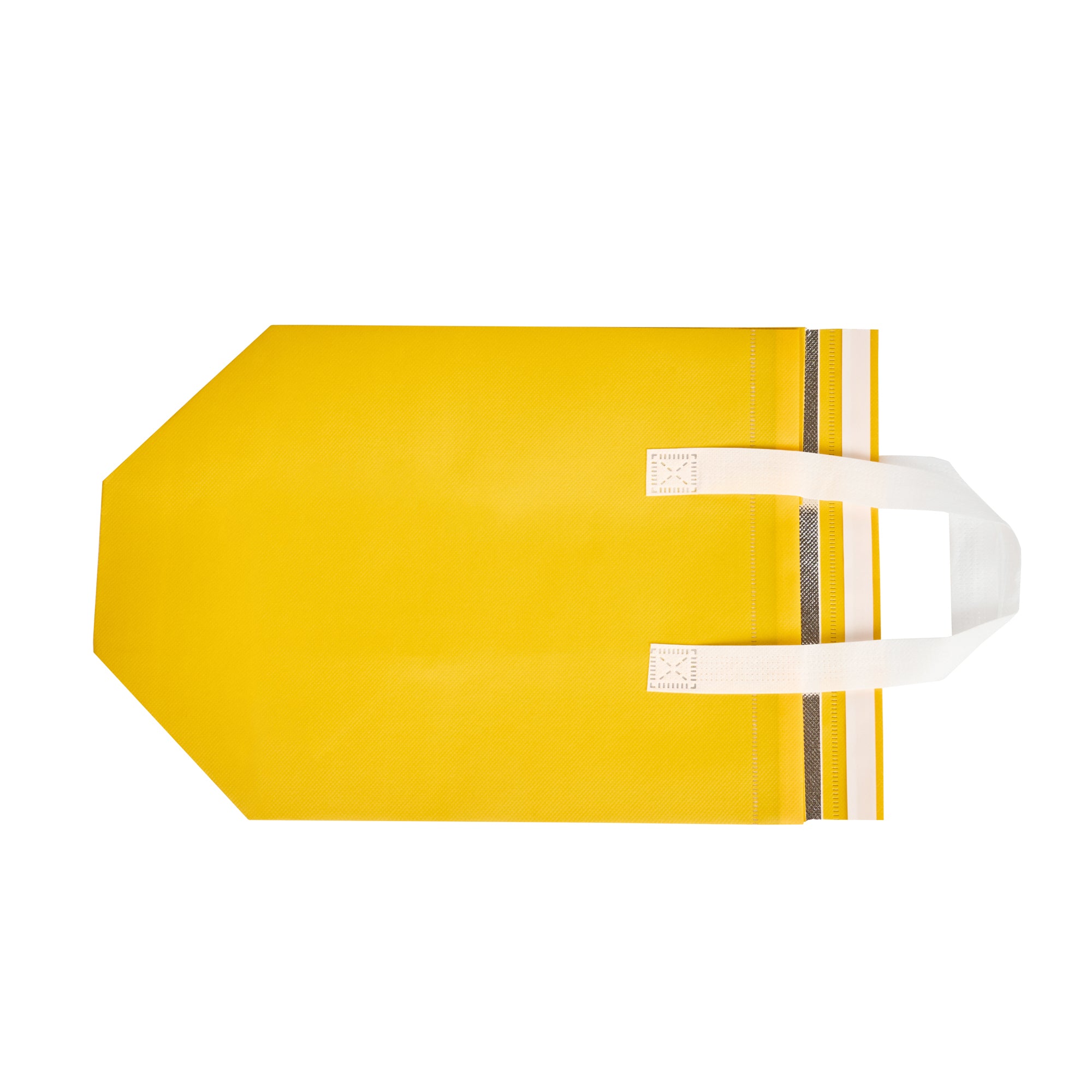 Premium Yellow Insulated Takeout Bags - Tamper Evident Food Delivery Bags (10.25