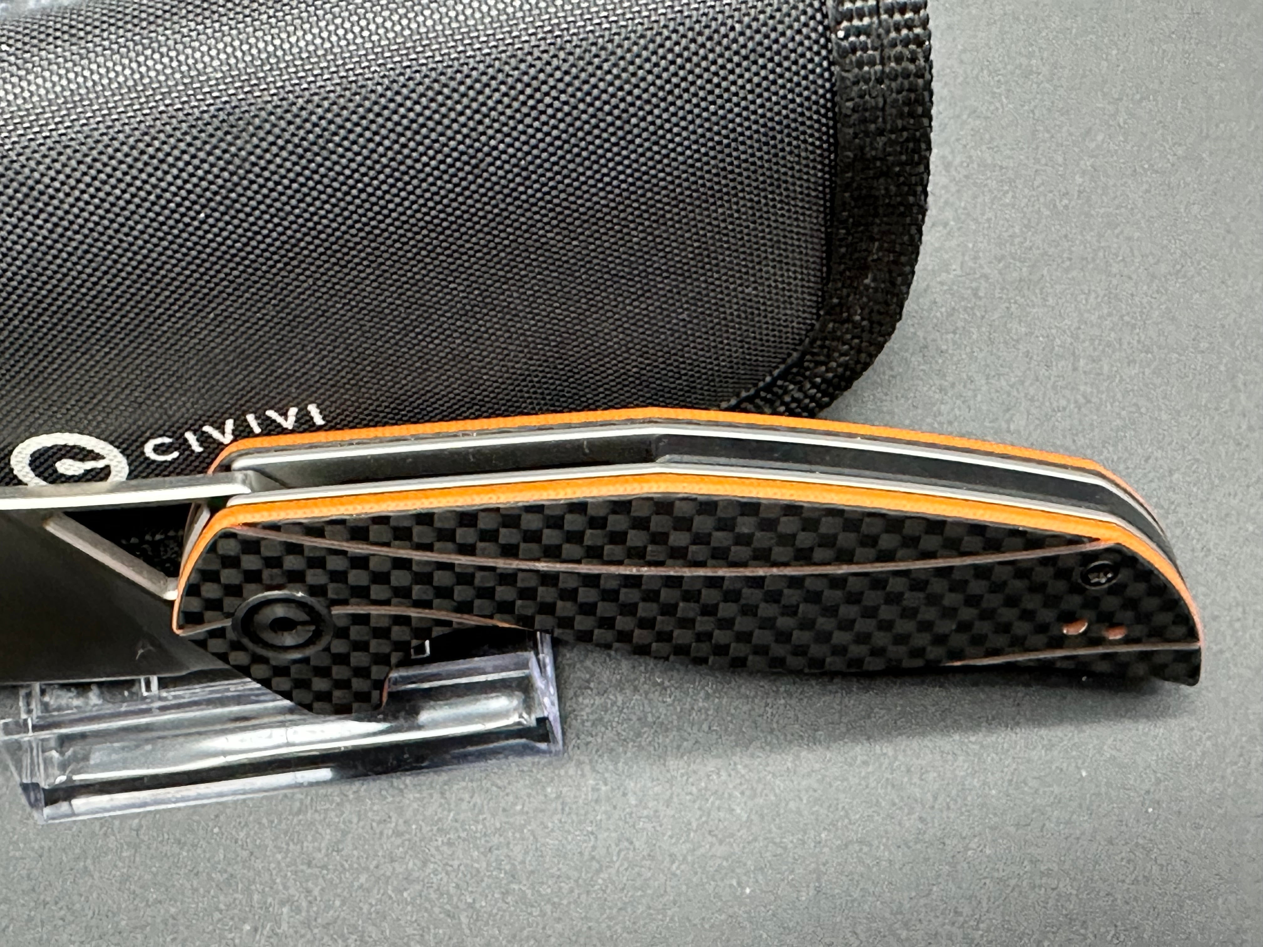 Civivi Anthropos Folding Pocket Knife - EDC Tactical Knife with D2 Steel Blade & G10 Handle for Outdoor, Camping, Hiking & Survival Gear