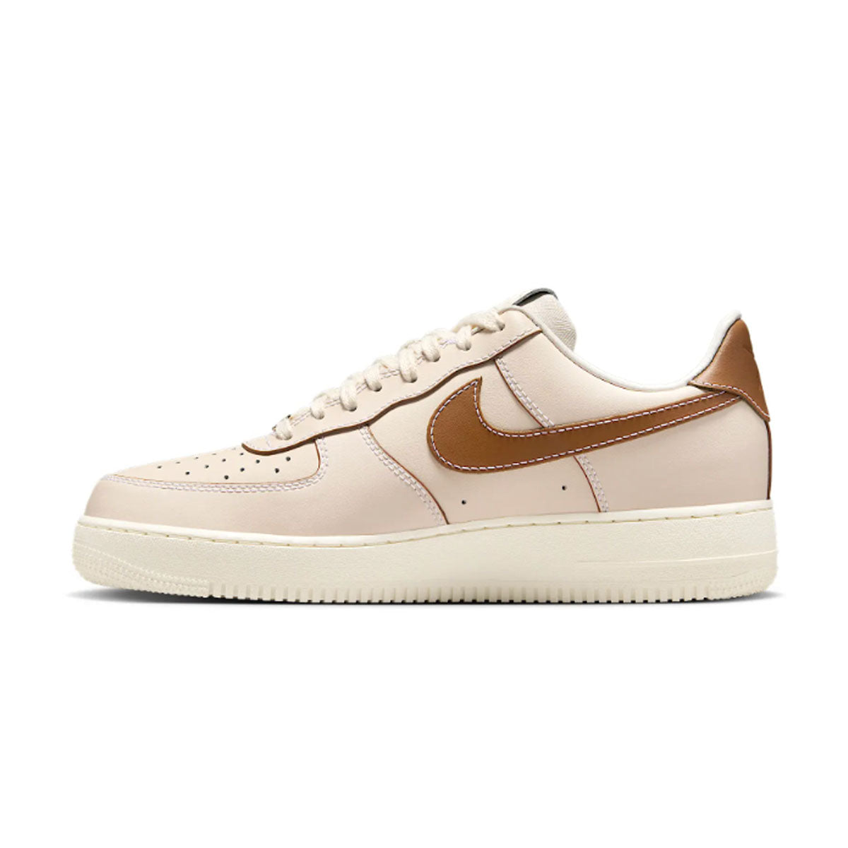 Nike Air Force 1 '07 Sneakers - Pearl White & Pale Ivory - Men's/Women's Casual Shoes for Streetwear & Everyday Fashion