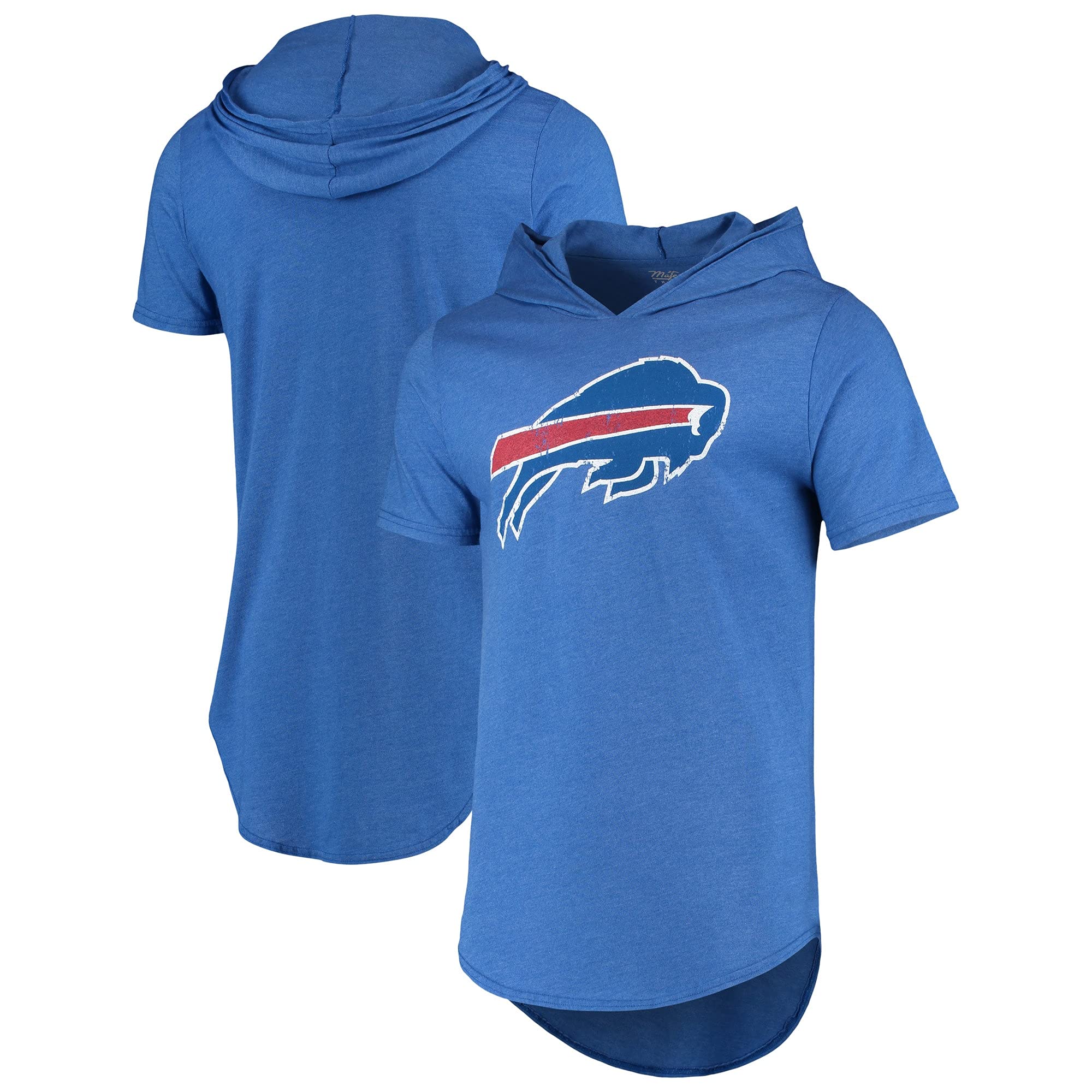 Men's Majestic Threads NFL Primary Logo Tri-Blend Hoodie T-Shirt - Official Licensed NFL Apparel for Football Fans, Game Day Outfits & Casual Wear