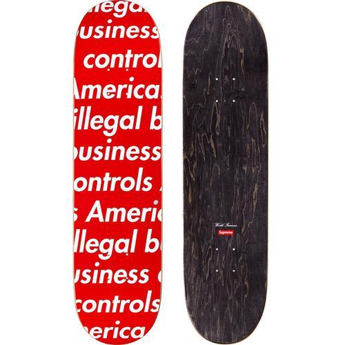 Supreme Illegal Business Skateboard Deck - Black Professional Skateboard for Street & Park Riding | Perfect for Skaters & Collectors
