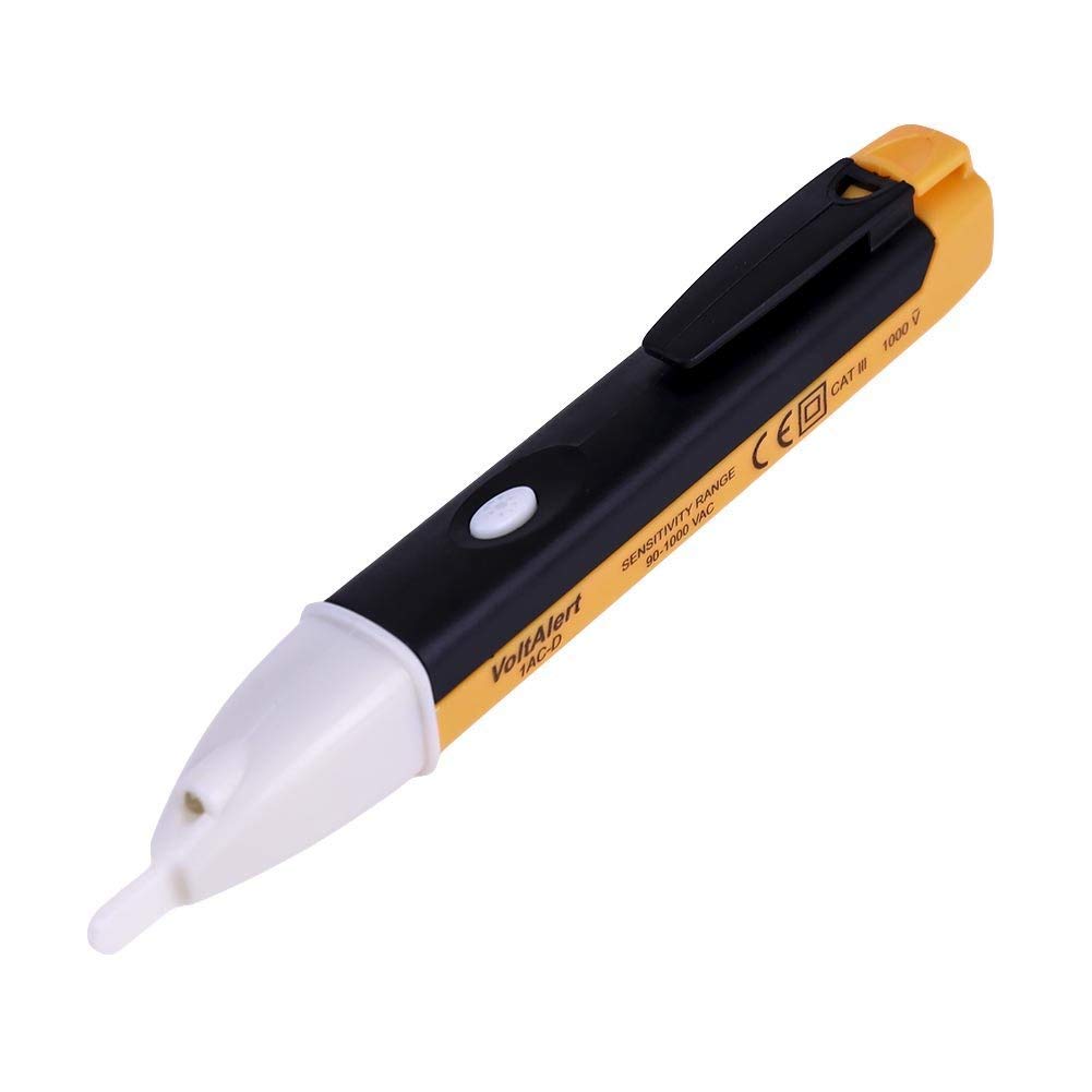 Non-Contact Voltage Tester Pen 90-1000V AC - Digital Electric Power Detector with LED Light & Audible Alarm - Battery Powered Safety Tool for Home Electrical Testing, Outlet Checks & DIY Projects