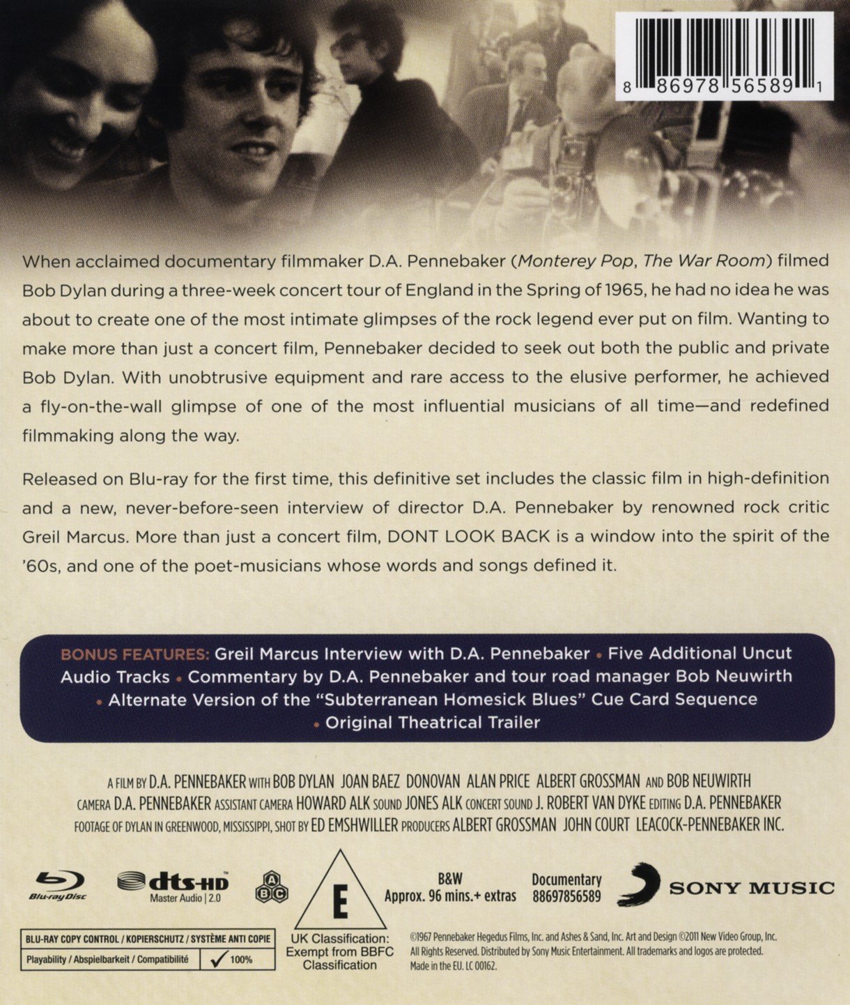 Don't Look Back [Blu-ray] - Thriller Movie for Home Entertainment & Movie Nights