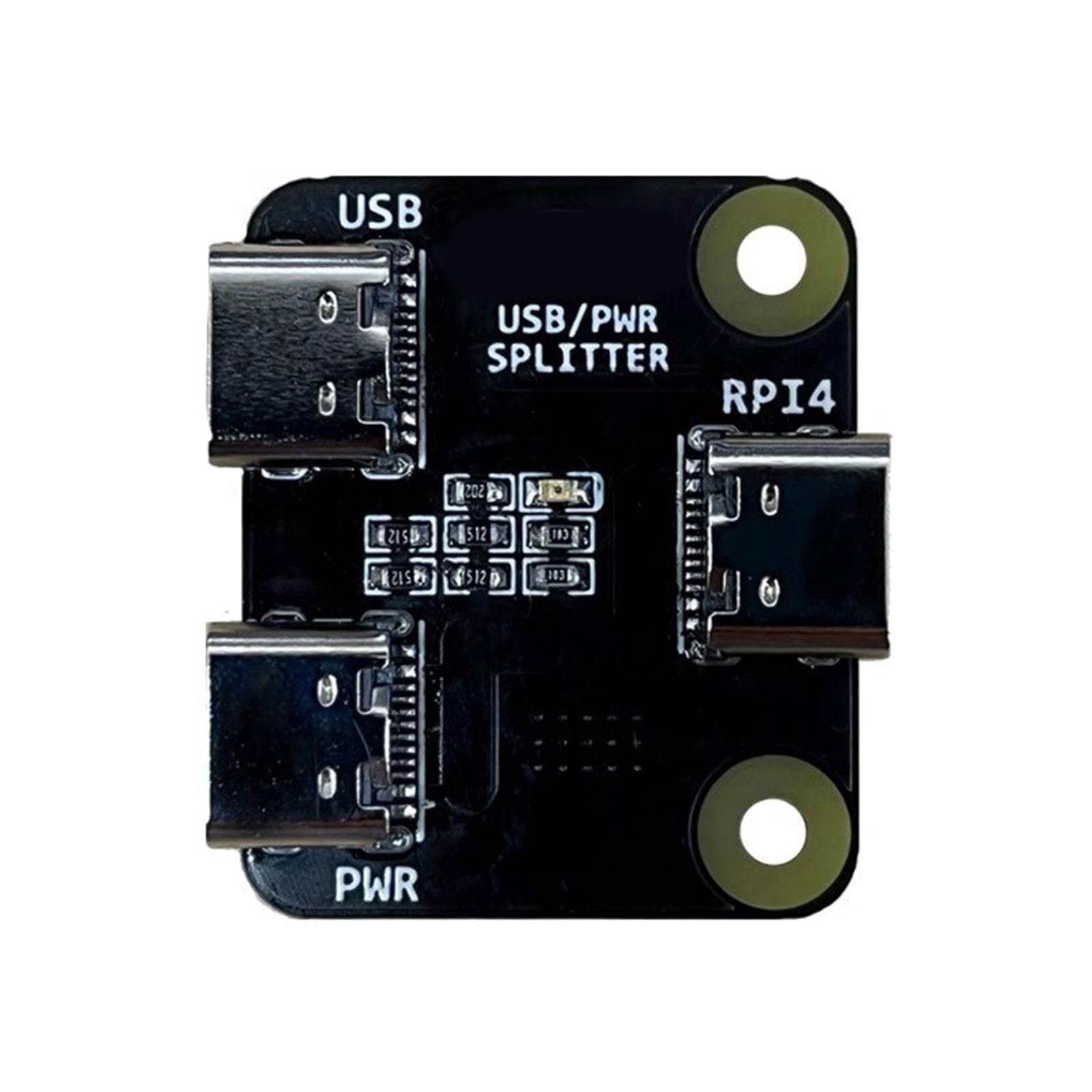 NYCEMAKEUP USB Power Splitter - Efficient Power Distribution for Raspberry Pi, BliKVM, PiKVM & KVM Over IP - USB Hub Replacement for Video & Multiple Devices - Perfect for Home Office, Server Rooms & Remote IT Management