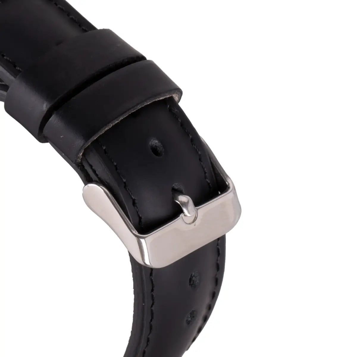 Premium Black Water-Resistant Leather Apple Watch Band - Durable & Stylish for Workouts, Swimming & Everyday Wear