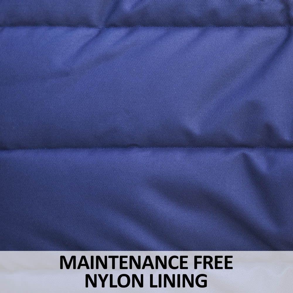 Adjusta-Fit SuperQuilt Heavyweight Stable Horse Blanket - Waterproof Winter Horse Blanket with Cutback Bellyband | Navy Blue Size 78 | Perfect for Cold Weather Stabling & Outdoor Riding