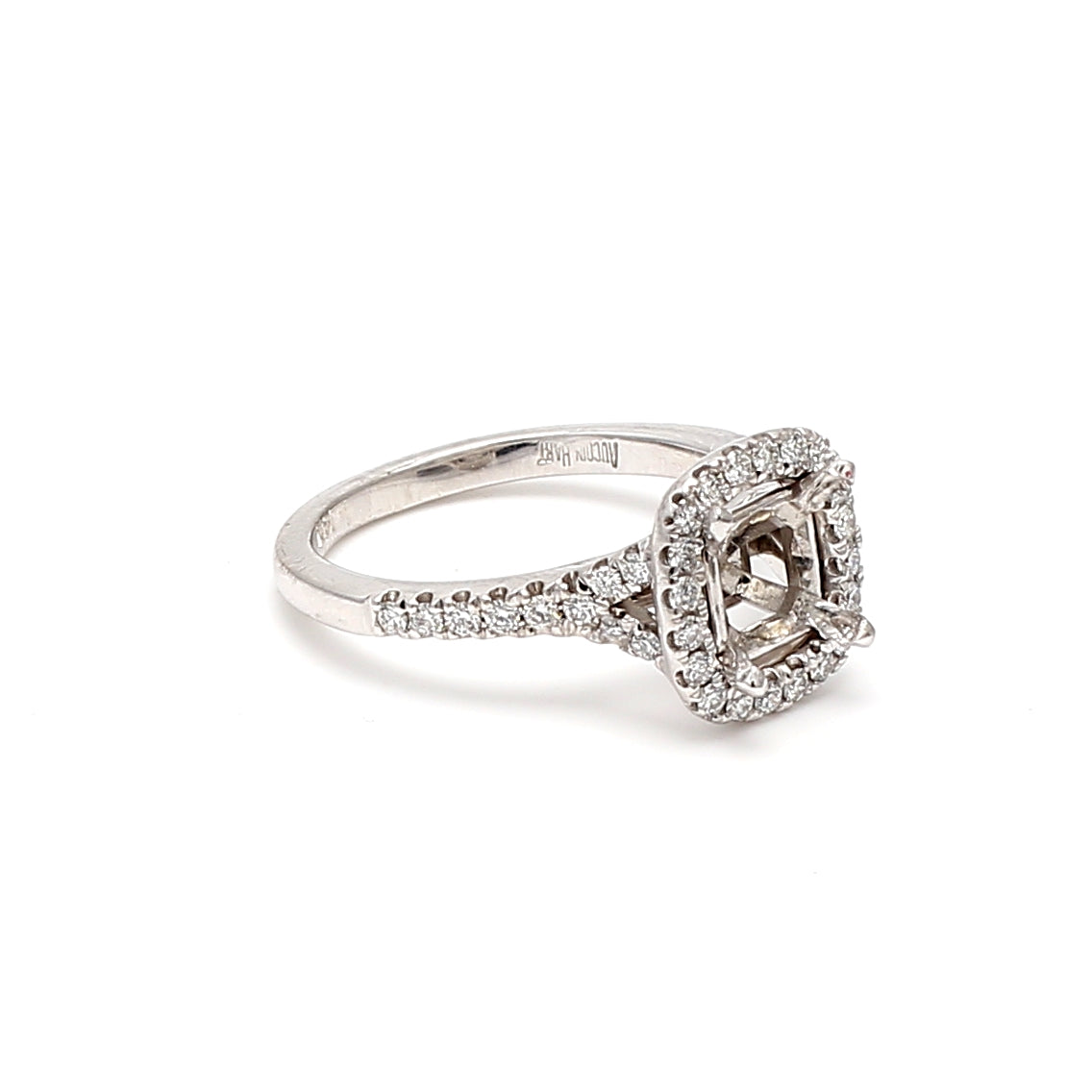 0.35 Carat Round Brilliant H SI1 Diamond Engagement Ring in 14K White Gold Semi Mount Setting - Perfect for Proposals, Weddings & Anniversary Gifts