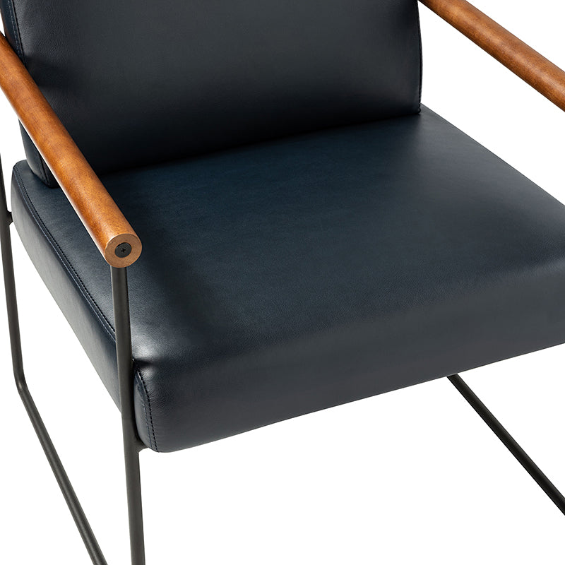 Edurne Modern Armchair with Sturdy Metal Legs - Perfect for Living Room, Office, and Lounge Areas