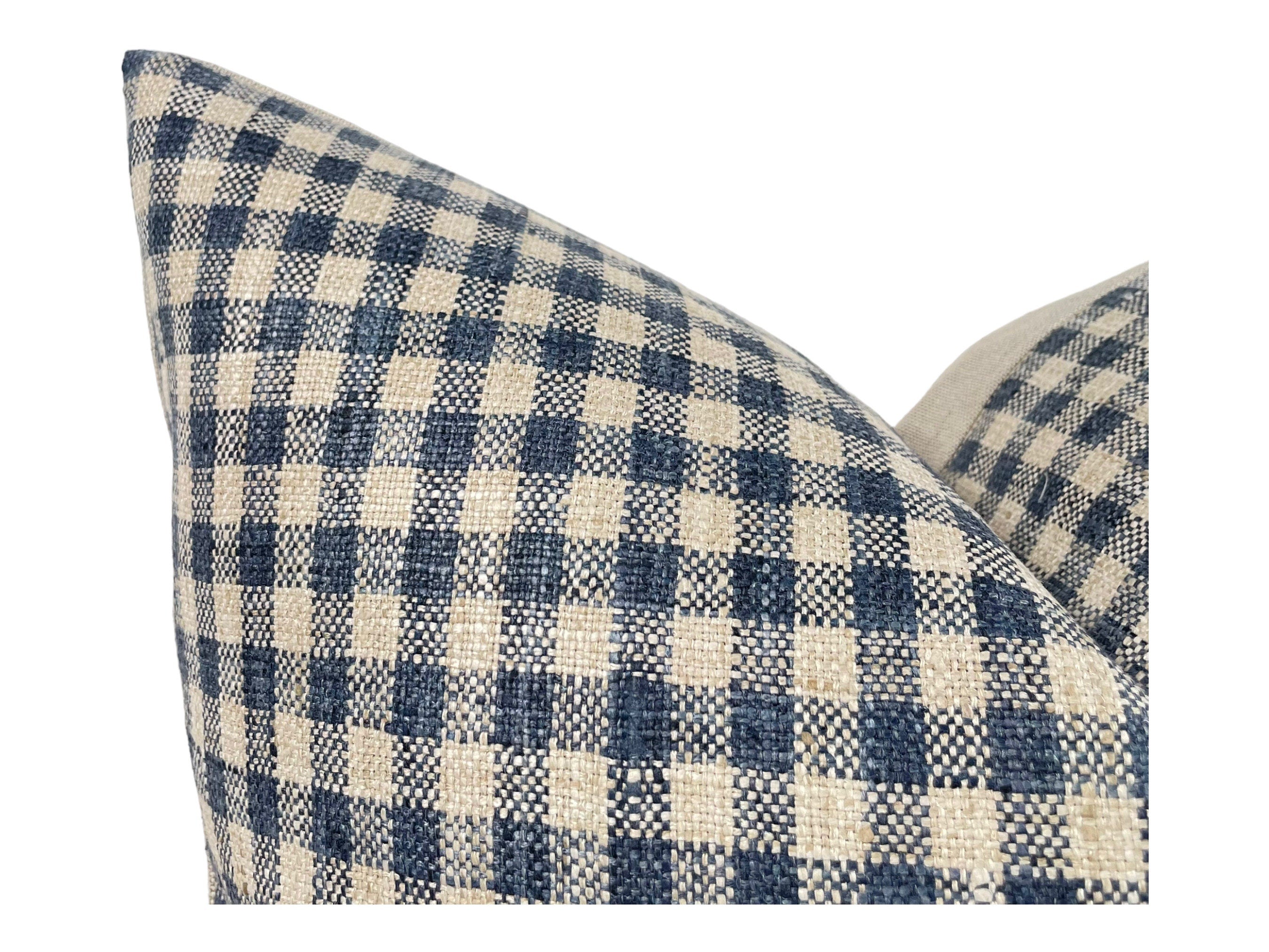 Stylish Anderson Checkered Pillow Cover - Modern Home Decor for Living Room, Bedroom & Sofa - Soft Cotton Square Cushion Case