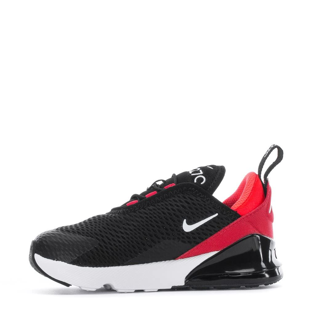 Nike Air Max 270 Toddler Shoes - Black/White/University Red (DD1646 025) | Lightweight Running Sneakers for Kids | Perfect for Playground, School & Everyday Wear