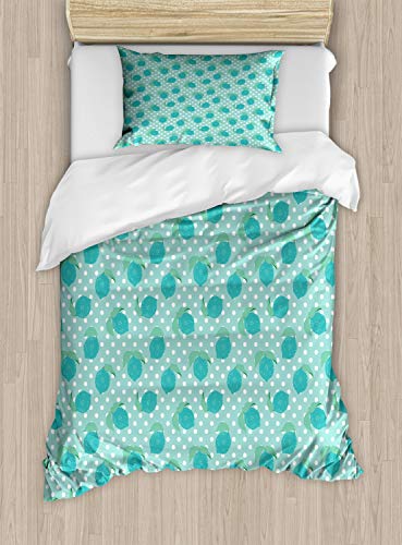 Seafoam Teal and White